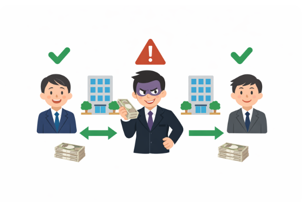 ファクタリングを装う怪しい業者