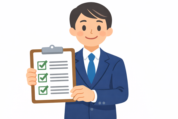 安心できるサービスを紹介する人