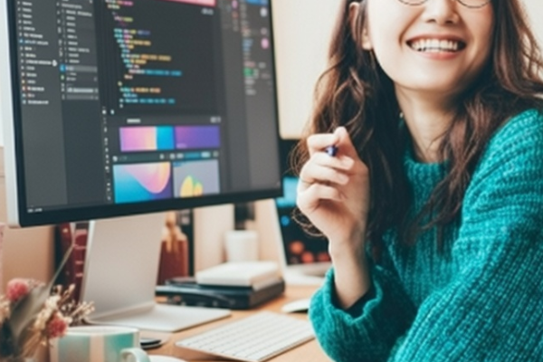 Webデザイナーの女性