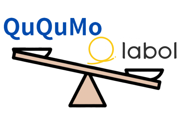 QuQUMoとラボルの比較イメージ画像